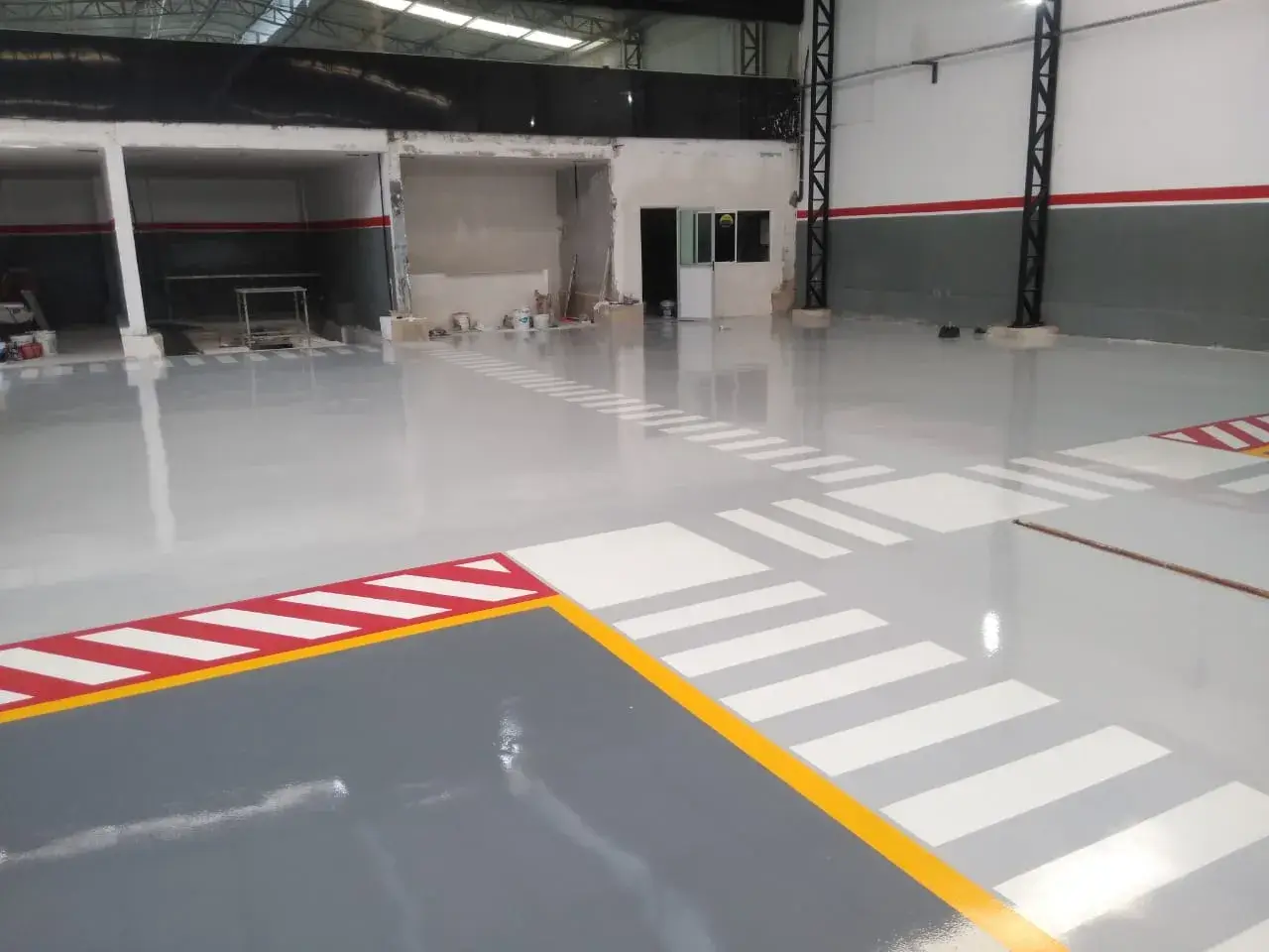 imagem de um piso com o produto aplicado