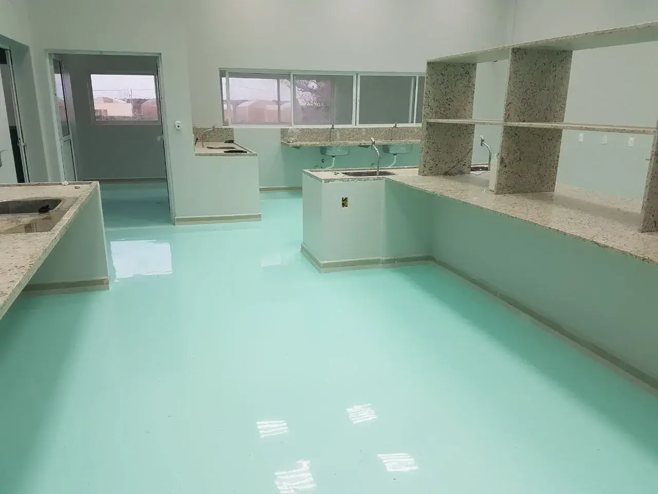 imagem de um piso com o produto aplicado